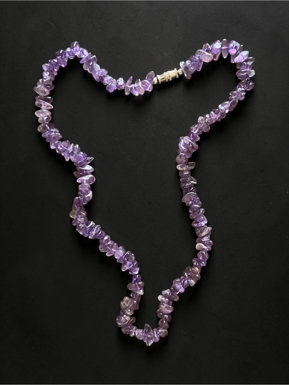💖 Amethyst Chip Bead Necklace 💖